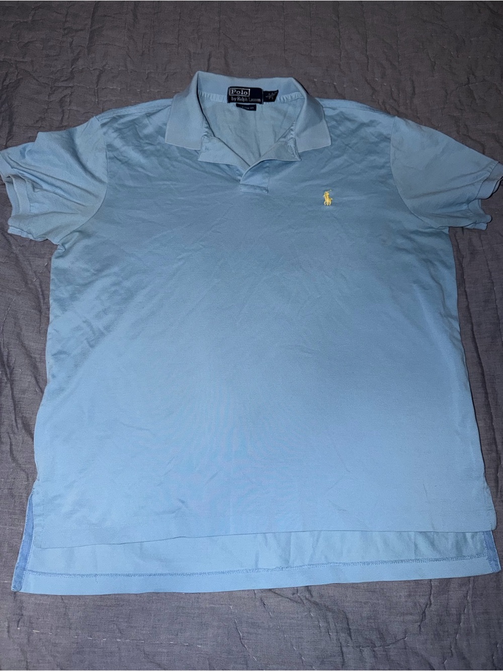 Ralph Lauren Light Blue Polo with Yellow Pony